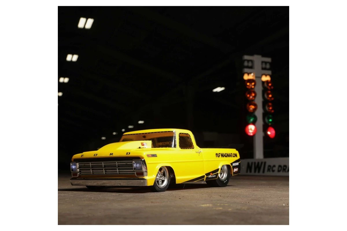 LOS03045T1 | Losi 1/10 1968 Ford F100 22S No Prep 2WD Electric Brushless RTR RC Drag Car - Magnaflow 7 LOS03045T1 | Losi 1/10 1968 Ford F100 22S No Prep 2WD Electric Brushless RTR RC Drag Car - Magnaflow - Image 7