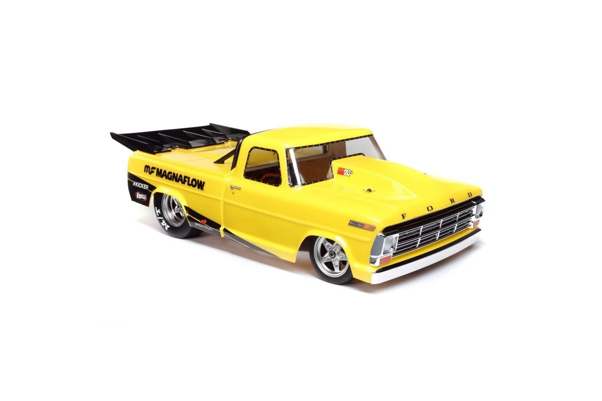 LOS03045T1 | Losi 1/10 1968 Ford F100 22S No Prep 2WD Electric Brushless RTR RC Drag Car - Magnaflow 8 LOS03045T1 | Losi 1/10 1968 Ford F100 22S No Prep 2WD Electric Brushless RTR RC Drag Car - Magnaflow - Image 8