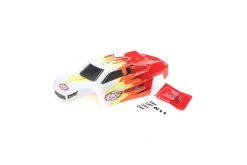 LOS210013 | Losi 1/18 Mini-T 2.0 Red/White Painted Body Shell