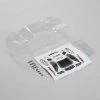 LOS210016 | Losi Mini-T 2.0 Clear Unpainted Body Shell W/ Decal Sheet