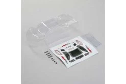 LOS210016 | Losi Mini-T 2.0 Clear Unpainted Body Shell W/ Decal Sheet