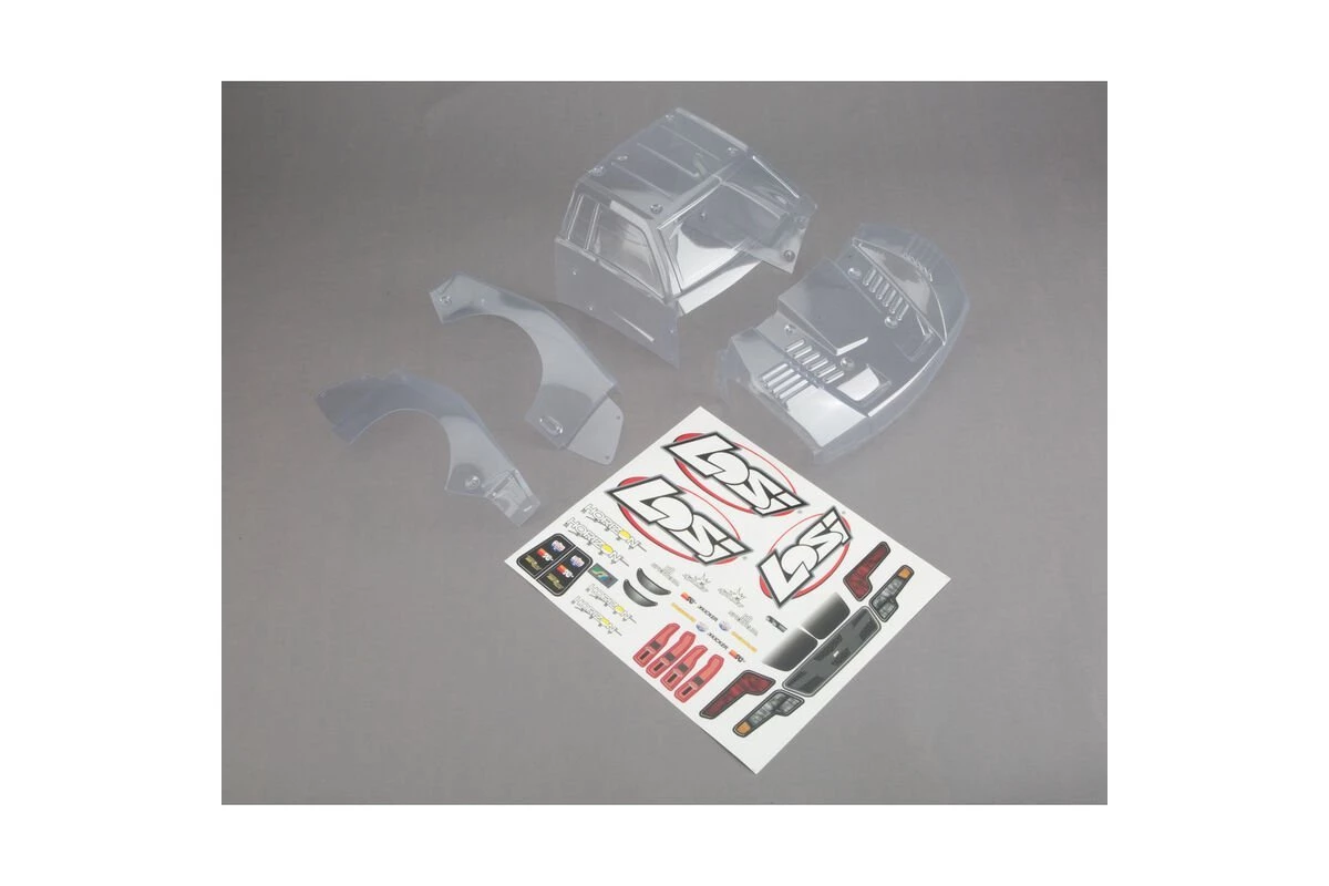 LOS230009 | Losi 1/10 Baja Rey Unpainted Body Shell W/ Decals 1 LOS230009 | Losi 1/10 Baja Rey Unpainted Body Shell W/ Decals