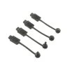 LOS230072 | Losi Black Silicone Body Pin Retainers 4Pcs