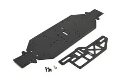 LOS251050 | Losi Black 4mm Aluminium DBXL-E Chassis W/ Brace