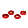 LOS252013 | Losi 18mm (24mm Hex) Red Aluminium Serrated Wheel Nuts 4Pcs
