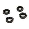 LOS252051 | Losi 18mm (24mm Hex) Black Aluminium Serrated Wheel Nuts 4Pcs