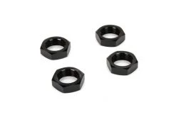LOS252051 | Losi 18mm (24mm Hex) Black Aluminium Serrated Wheel Nuts 4Pcs