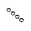 LOS252078 | Losi Black Aluminium Super Baja Rey Serrated Wheel Nuts 4Pcs