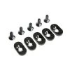 LOS252099 | Losi 5IVE-T 2.0 Black Engine Mount Inserts & Screws (18T) 5pcs