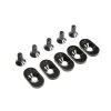 LOS252100 | Losi 5IVE-T 2.0 Black Engine Mount Inserts & Screws (18.5T) 5pcs