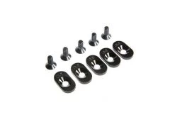LOS252100 | Losi 5IVE-T 2.0 Black Engine Mount Inserts & Screws (18.5T) 5pcs