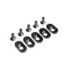 LOS252101 | Losi 5IVE-T 2.0 Black Engine Mount Inserts & Screws (19T) 5pcs
