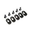 LOS252103 | Losi 5IVE-T 2.0 Black Engine Mount Inserts & Screws (20T) 5pcs