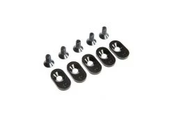 LOS252103 | Losi 5IVE-T 2.0 Black Engine Mount Inserts & Screws (20T) 5pcs