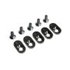 LOS252105 | Losi 5IVE-T 2.0 Black Engine Mount Inserts & Screws (21T) 5pcs