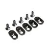 LOS252106 | Losi 5IVE-T 2.0 Black Engine Mount Inserts & Screws (21.5T) 5pcs