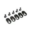 LOS252107 | Losi 5IVE-T 2.0 Black Engine Mount Inserts & Screws (22T) 5pcs