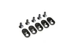 LOS252107 | Losi 5IVE-T 2.0 Black Engine Mount Inserts & Screws (22T) 5pcs