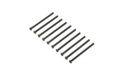 LOS255013 | Losi 4x65mm Black Oxide Steel Fine Thread Button Head Screws 10Pcs