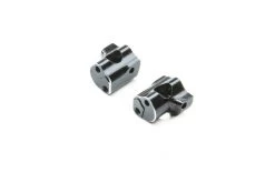 LOS311003 | Losi Black Aluminium 0 Degree Caster Blocks 2Pcs