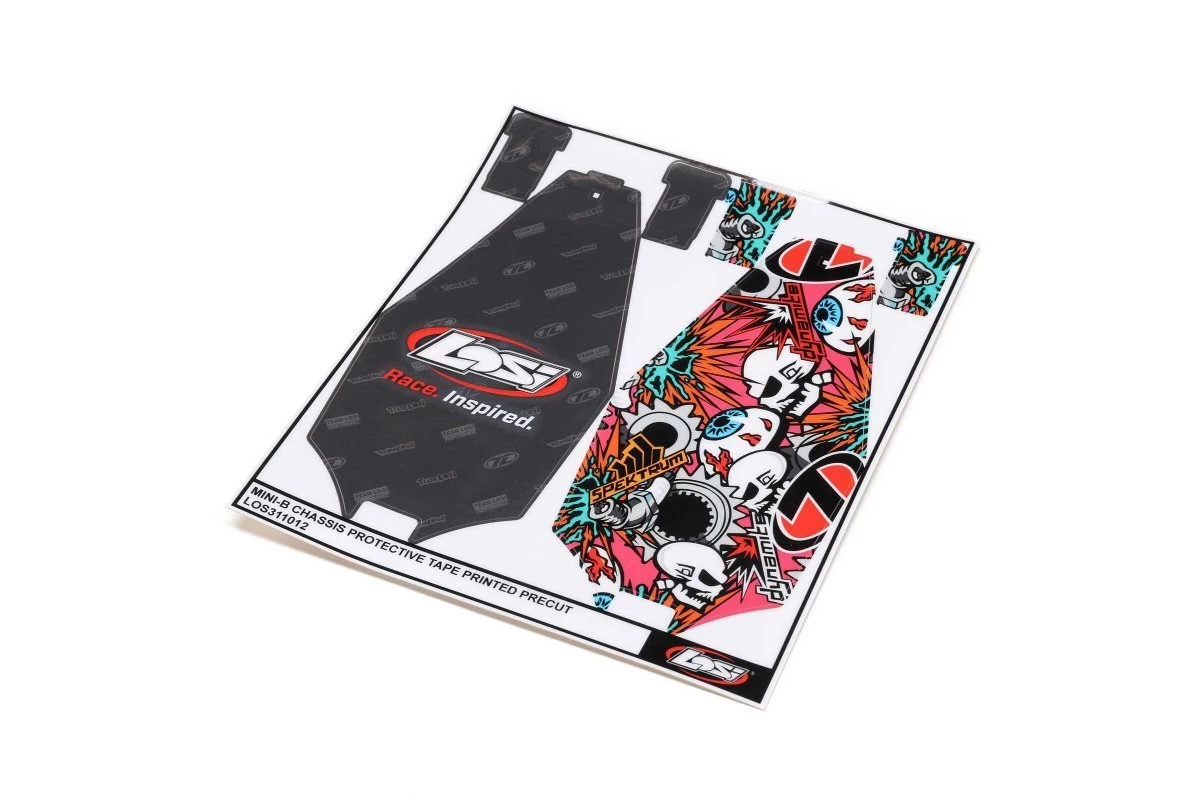 LOS311012 | Losi Mini-B Pre-Cut Chassis Protective Tape Kit 1 LOS311012 | Losi Mini-B Pre-Cut Chassis Protective Tape Kit