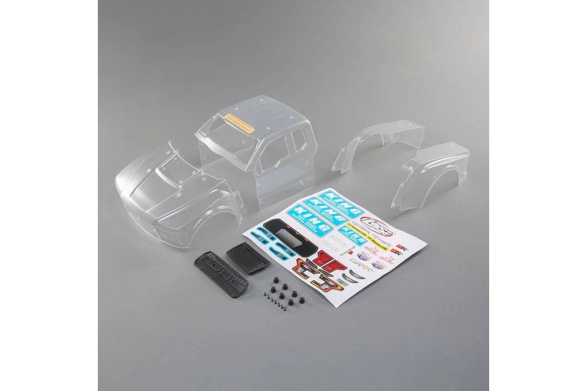 LOS330005 | Losi 1/10 Baja Rey Ford Raptor Unpainted Body Shell W/ Decals 1 LOS330005 | Losi 1/10 Baja Rey Ford Raptor Unpainted Body Shell W/ Decals