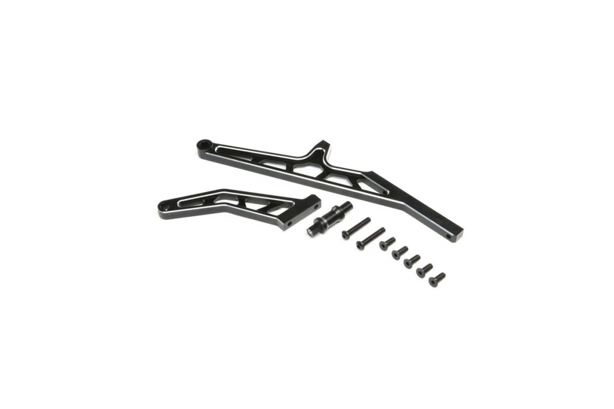LOS351015 | Losi Black Aluminium DBXL-E 2.0 Rear Chassis Brace 1 LOS351015 | Losi Black Aluminium DBXL-E 2.0 Rear Chassis Brace