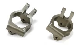 LOS354002 | Losi Gunmetal Aluminium Front Spindle Carrier Set
