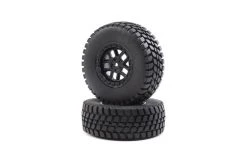 LOS43025 | Losi 2.2/3.0" Alpine Front/Rear Off-Road Pre-Mounted Tyres On Black Rims 2Pcs