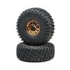 LOS43028 | Losi 2.2/3.0" BFGoodrich Mud-Terrain KM3 Tyres On Copper Rims - Glued Wheels 2Pcs