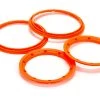 LOS45007 | Losi Fluro Orange Beadlock Set For 2 Wheels