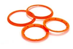 LOS45007 | Losi Fluro Orange Beadlock Set For 2 Wheels