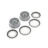 LOS45022 | Losi 4.7/5.5" 5IVE-T 2.0 Grey Rims & Beadlock Set 2Pcs
