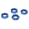 LOSB3227 | Losi 18mm (25mm Hex) Blue Aluminium Serrated Wheel Nuts 4Pcs