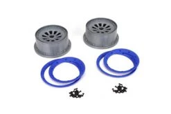 LOSB7027 | Losi 4.7/5.5" 5IVE-T Grey Rims & Beadlock Set 2Pcs