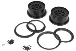 LOSB7034 | Losi 4.7/5.5" 5IVE-T Black Rims & Beadlock Set 2Pcs