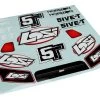 LOSB8220 | Losi 5IVE-T Grill, Lights & Logo Sticker And Decal Set