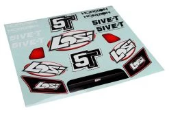 LOSB8220 | Losi 5IVE-T Grill, Lights & Logo Sticker And Decal Set